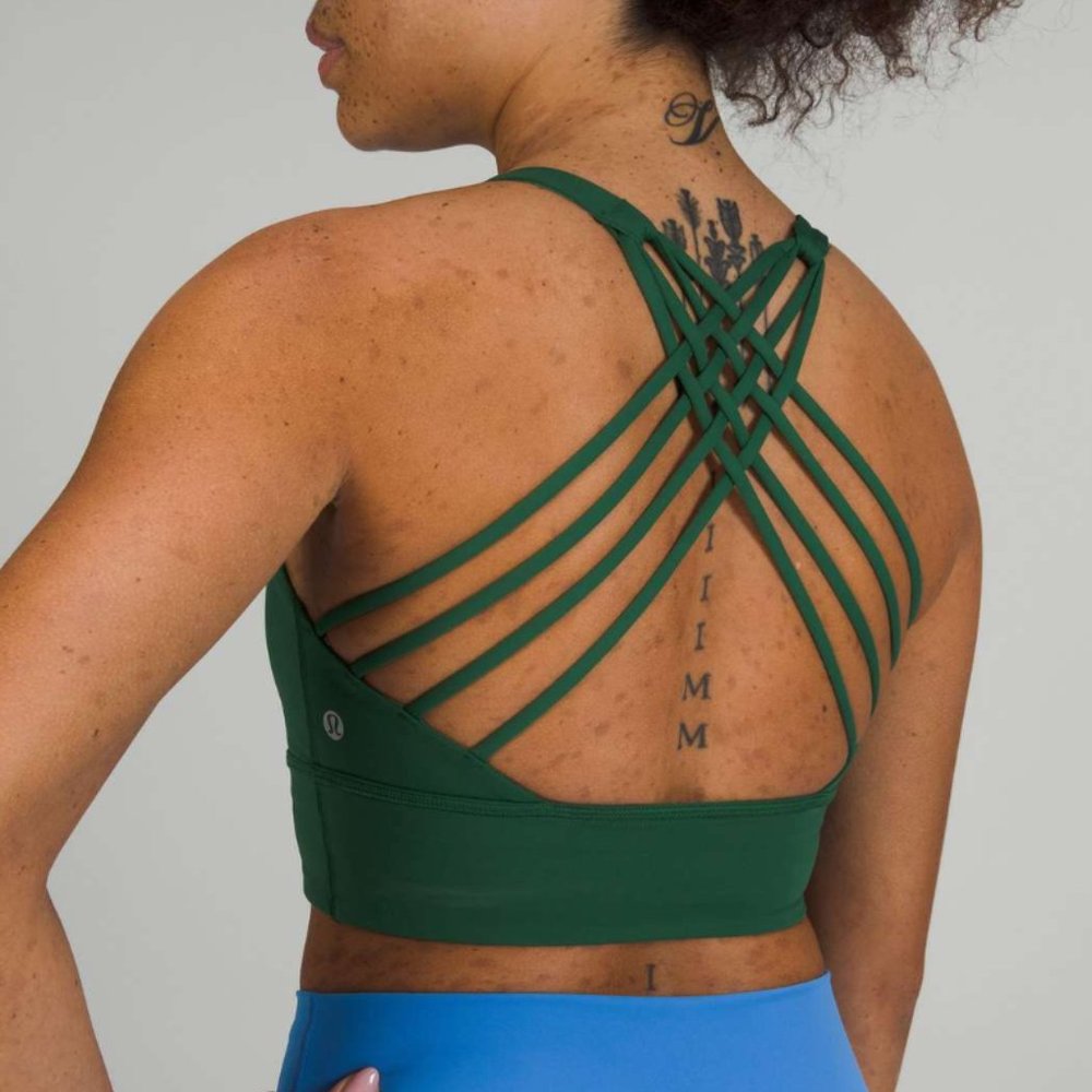 Lululemon BLACK Free to Be High-Neck Longline Bra